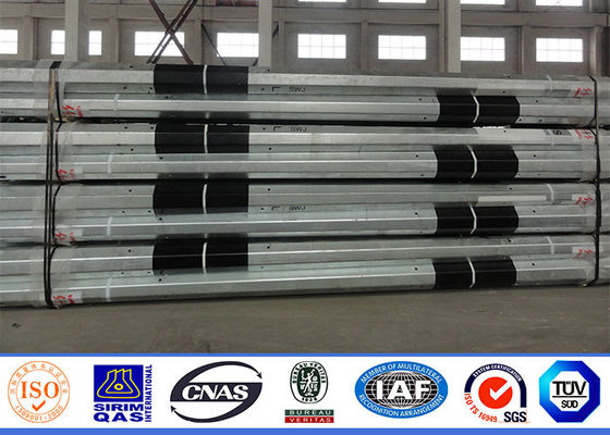 HDG Transmission Line 10MM 160km/H Steel Tubular Pole supplier