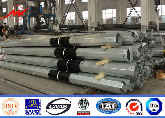 15m 17m 20m Power Transmission Poles Hot Dip Galvanized Electric Lines Steel supplier