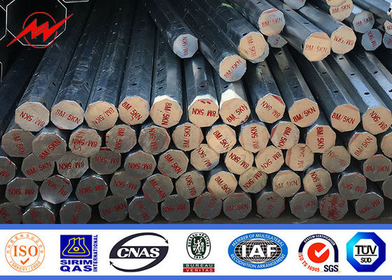 30FT 35FT 500kg load Philippines Transmission Pole Electric Pole NEA NGCP Standard supplier