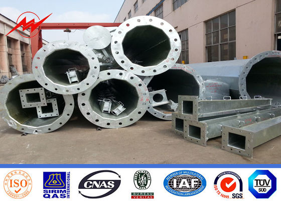 69 KV Q345 NEA Standard 86um Hot Dip Galvanized Pole supplier