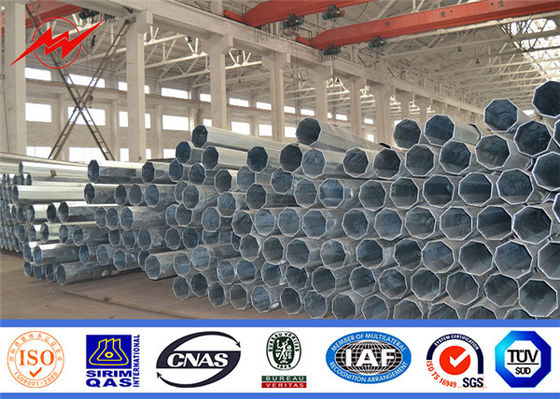 Electric Steel Power Transmission Pole Hot Dip Galvanized with Related Accessories supplier