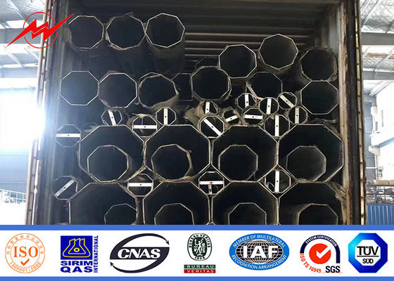 11.9m 12m 15m 16m Galvanized Steel Power Pole For Transmission supplier