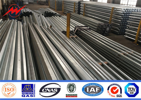 32m Galvanized Transmission Steel Tubular Electric Pole supplier