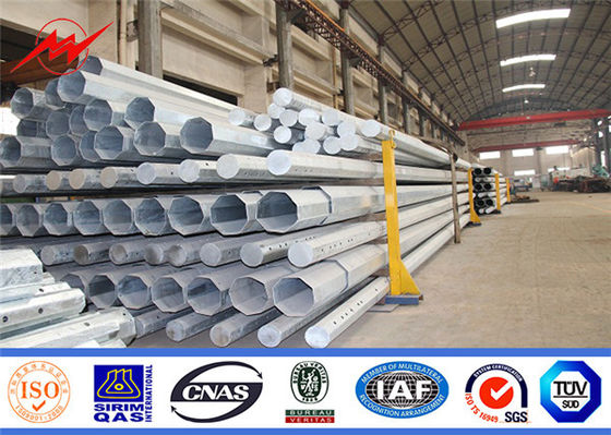 30ft Astm A572 Gr50 Conical Galvanized Metal Pole 1mm Thickness supplier