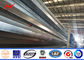 14m 1600 Dan Conical Hot Dip Galvanized Pole With 2.5m Length Cross Arm supplier