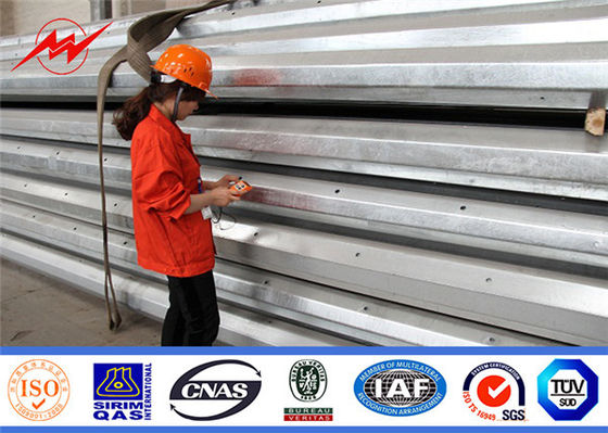 Hot Dip Galvanizing 11.8m 800 Dan Steel Power Pole supplier