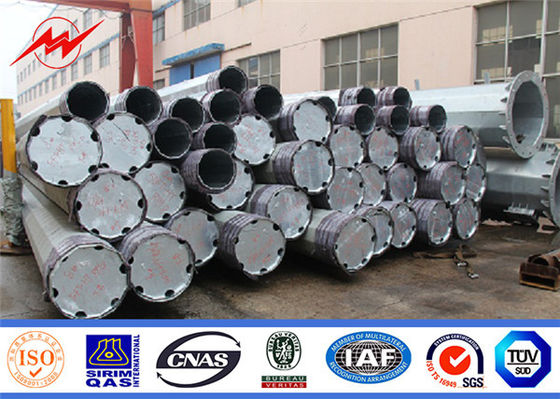 15m Steel Power Pole , Polygonal High Mast Pole supplier