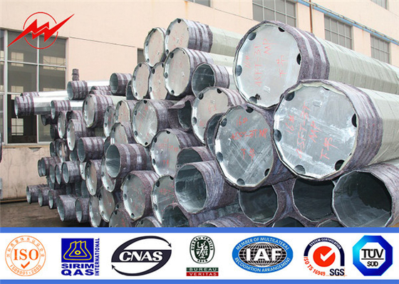 13.8kv 69kv Electrical Utility Poles Hot Dip Galvanized Nea Standard 30ft supplier