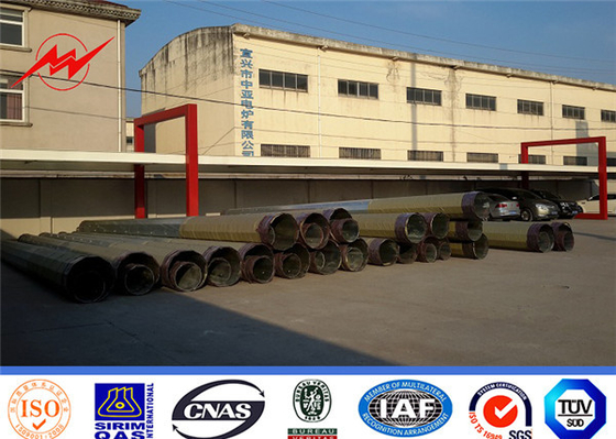 Galvanized 86um Steel Power Pole Outdoor Electrical Transmission Line supplier