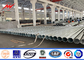Electric Power Transmission Tubular Steel Poles Q345 86um Hot Dip Galvanized supplier