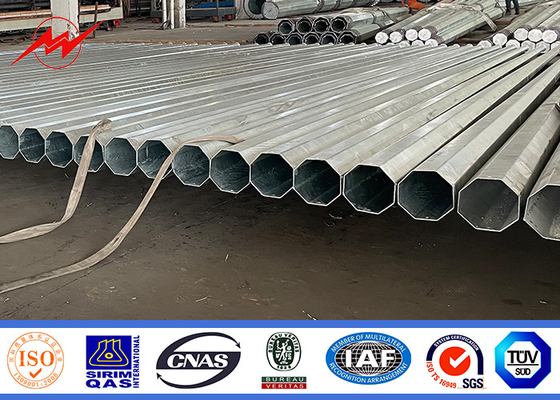 138kv Electrical Supplies Transmission Line Steel Round Power Pole With Q460 Material supplier