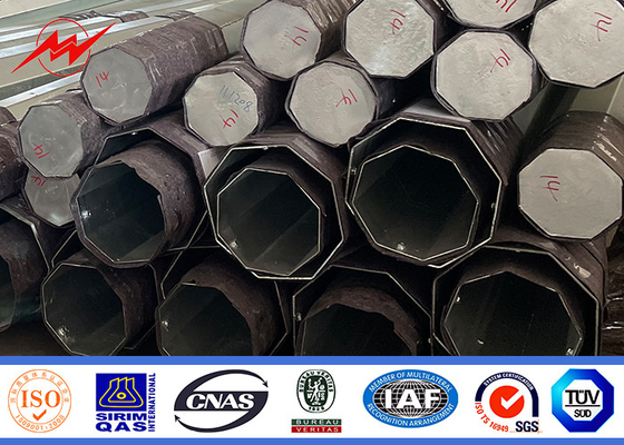 138KV Tubular Steel Power Pole For Power Transmission Line 1 Mm To 36mm supplier