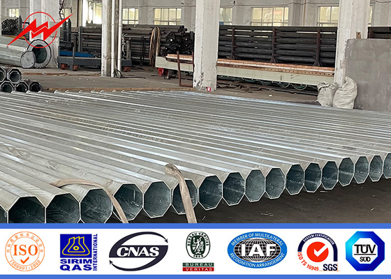 Hot Dip Galvanized Octagonal Electrical Steel Poles Utility Poles supplier