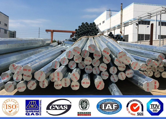 9m 10m 12m 500Dan Utility Power Poles for Transmission Line in Africa Strong and Sturdy Design supplier