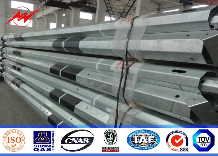 12sides 25ft 69kv Steel Utility Pole for Power Distribution structures ...