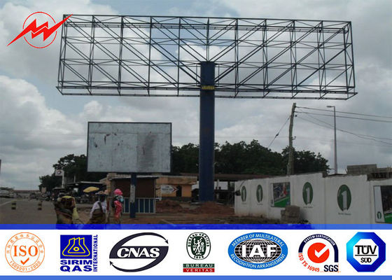 Single Sided Steel Structure Outdoor Billboard Advertising For Highway