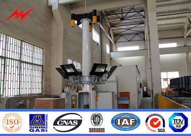 Anticorrosive 30m Football Stadium High Mast light Tower With Lifting System