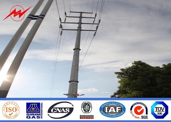 Hot dip galvanization electrical power pole for over headline project