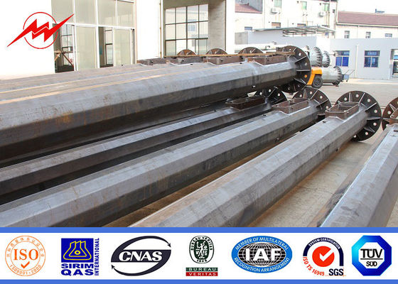 50m painting high mast pole sports center lighting with lifting system