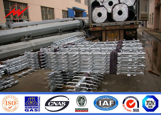 30m painting stadium high mast pole airport lighting with winch