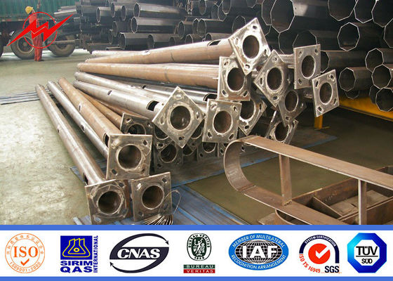 25m powder coating sports center high mast pole lighting with lifting system