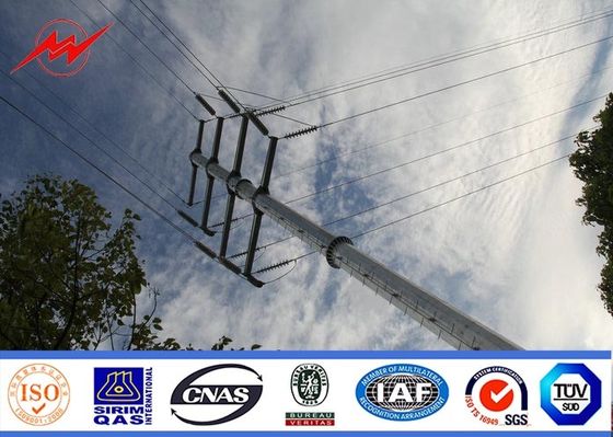 132KV hot galvanization electrical power pole for electrical line