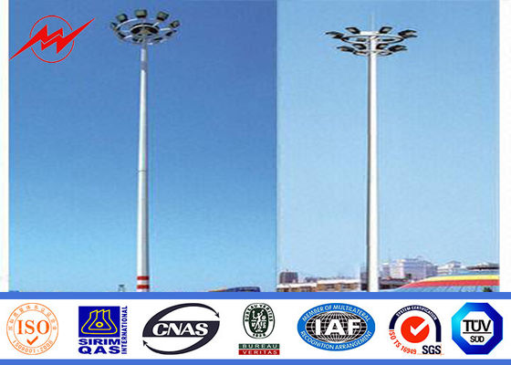 30M 8 Lamps Outdoor  High Mast Pole for Airport Lighting with Lifting System