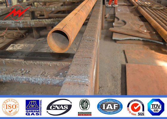 11m single arm hot dip galvanized steel pole for park lighting