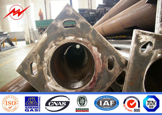 45m football stadium high mast pole lighting with lifting system