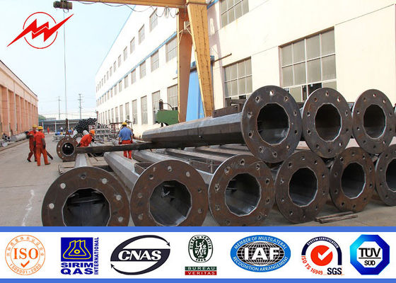 20m polygonal high mast pole sports center lighting with lifting system