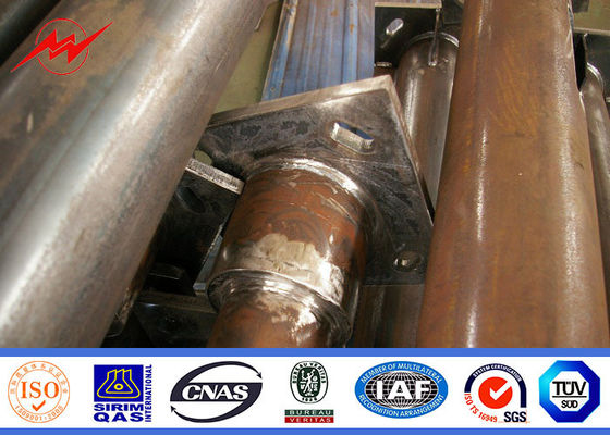 35m round high mast pole for park lighting with lifting system