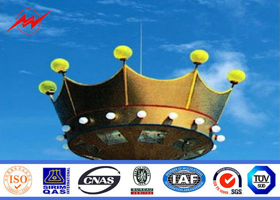 20m multisided galvanized High Mast Pole for sports center lighting
