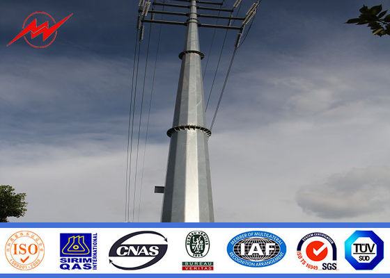 Steel poles 16m pipes Steel Utility Pole for electrical transmission