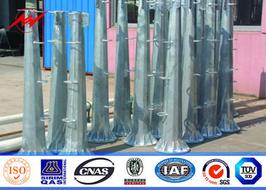 Hot Dip Galvanized 60 Ft Length 70 Ft 90 Ft Steel Pole For Electricity Distribution