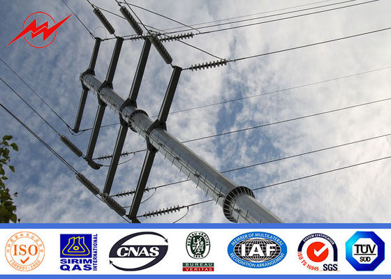 33kv transmission line Electrical Power Pole for steel pole tower