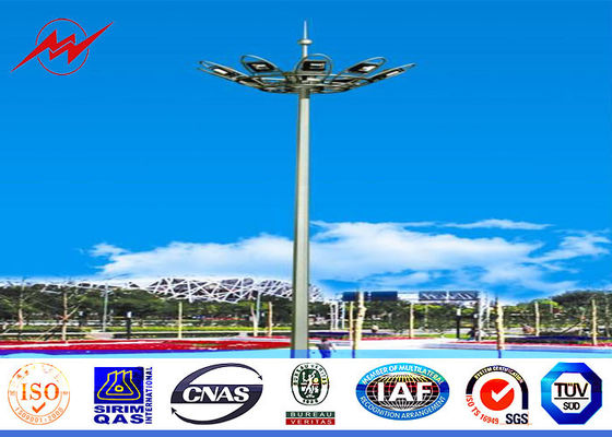 Large outdoor areas 25M High Mast Pole with different head frame type