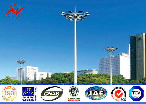 70 meters in height High Mast Pole with circular lantern panel for flood lighting