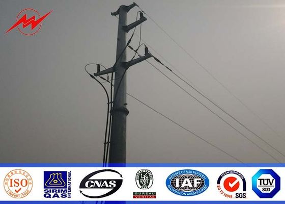 11M 300DaN Steel Utility Pole 3.5mm thickness Q345 material for 69kv 100meters Distribution Power