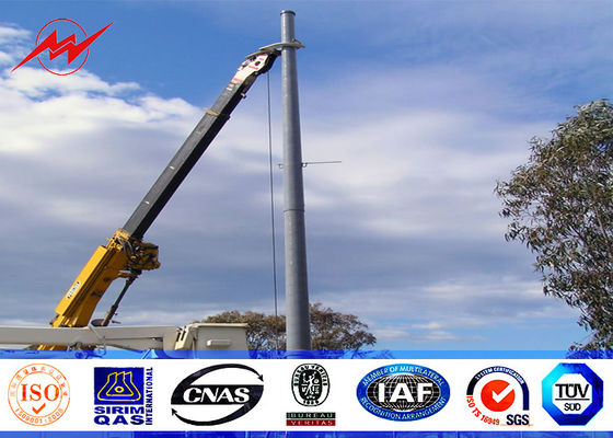 Octagonal Low voltage 8M Tubular Steel Structures Electric Power Pole 69kv