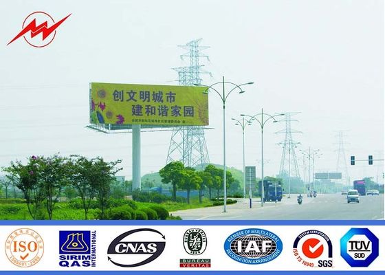 Exterior Street Advertising LED Display Billboard With Galvanization Anti - Static
