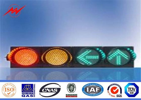 Windproof High Way 4m Steel Traffic Light Signals With Post Controller