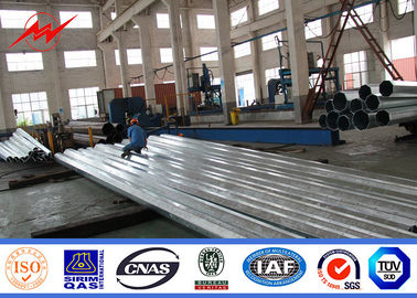 14m 800dan Electrical Power Pole Hot Dip Galvanized For Power Transmission Line