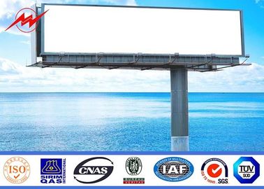 Commercial Digital Steel Structure Outdoor Billboard Advertising , 6M Height 10nm Thickness