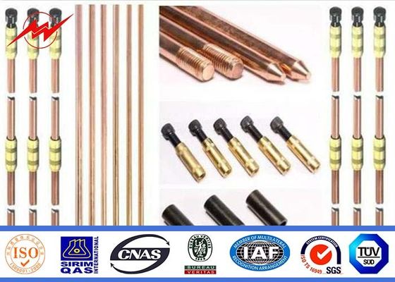 High Precision Pure Copper Weld Steel Ground Rod Well Agglutination