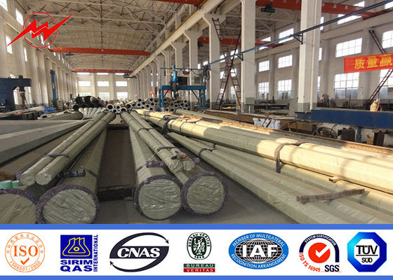 110kv 25m Round Steel Utility Pole For Electrical Power Transmission