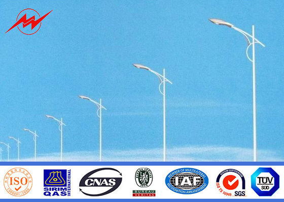 10m Street Light Poles ISO certificate Q235 Hot dip galvanization