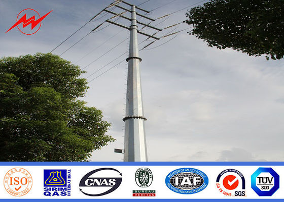 S500MC Round / Conical Steel Utility Pole Anti - Corrosion France Standard
