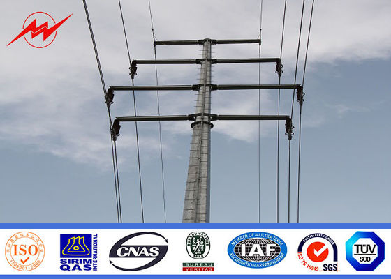 EN10149 S500MC High Power Steel Utility Pole For Electrical Transmission , 5-80m Height