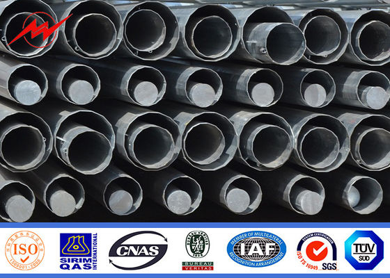 Multi Side Galvanized Steel Tubular Pole Electric Transmission For Gantry Structures