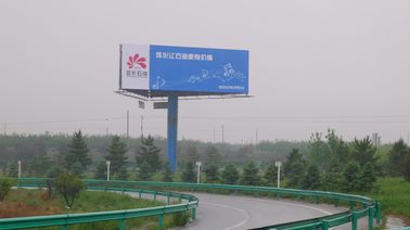 Commercial Digital Steel Structure Outdoor Billboard Advertising , 6M Height 10nm Thickness
